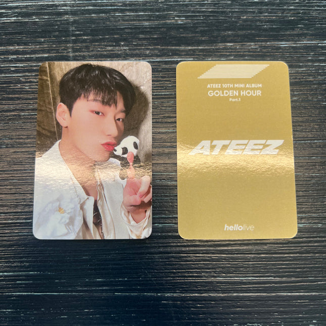 ateez golden hour hello live fan sign event photocard