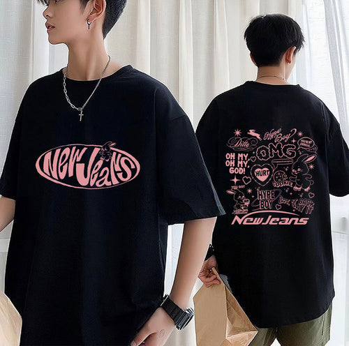 NewJeans Bunny Graphic Oversized T-Shirt