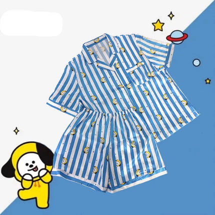 BTS Cartoon Women's Pajama Set