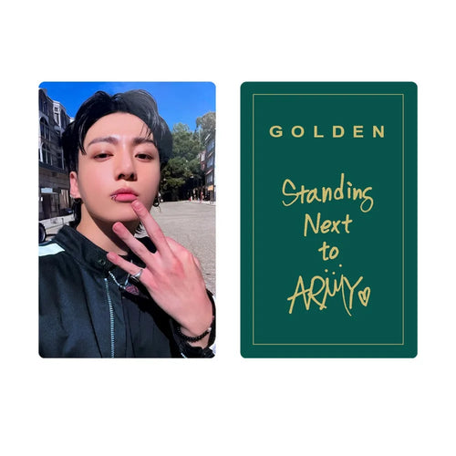 BTS JUNGKOOK GOLDED CARD