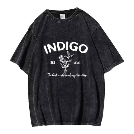 BTS RM INDIGO Distressed T-Shirt