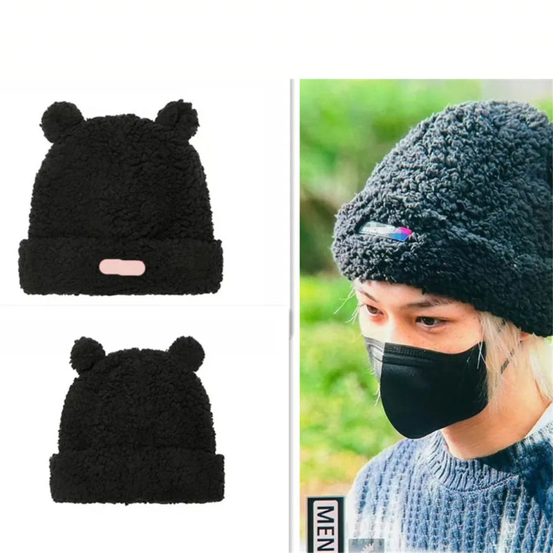 Stray Kids Felix Bear Ears Plush Hat