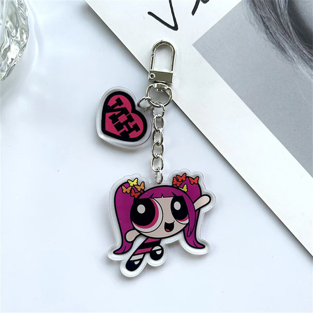 New Jeans X Powerpuff Girls Acrylic Keychain