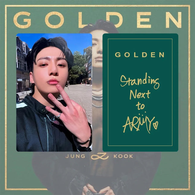 BTS JUNGKOOK GOLDED CARD