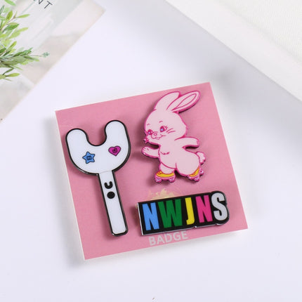 New Jeans TOKKI Logo Brooch Badge