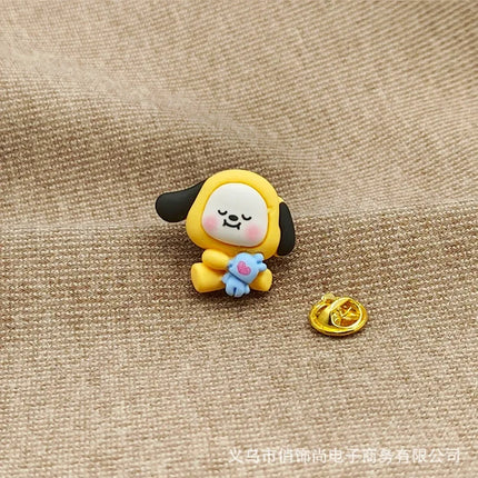 BTS BT21 Enamel Pin Brooches