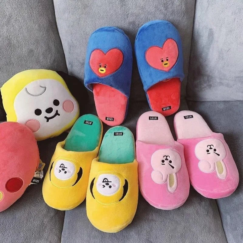 BTS BT21 Plush Slippers