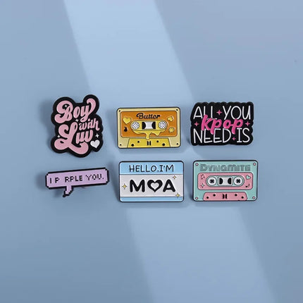 KPOP Enamel Pins Brooches Lapel Badge