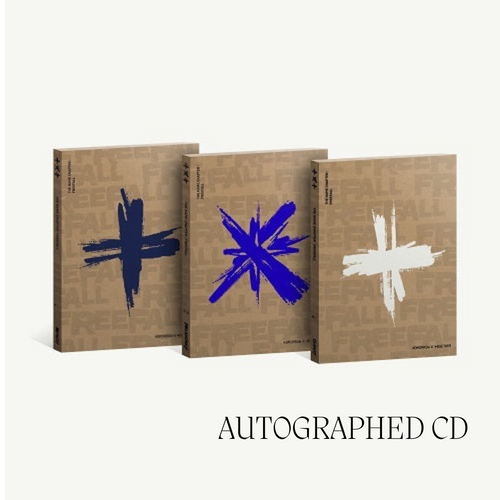 Autographed Signed TXT name chapter freefall album