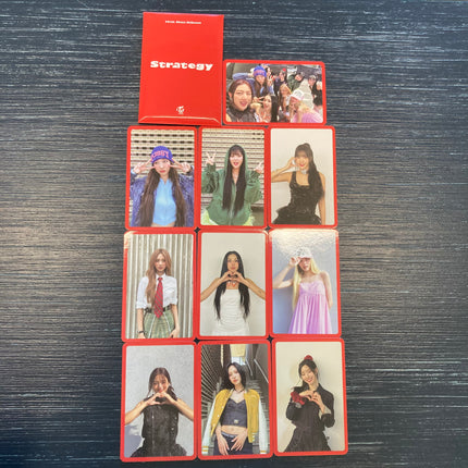 twice strategy pre order benefit photocard set. 3