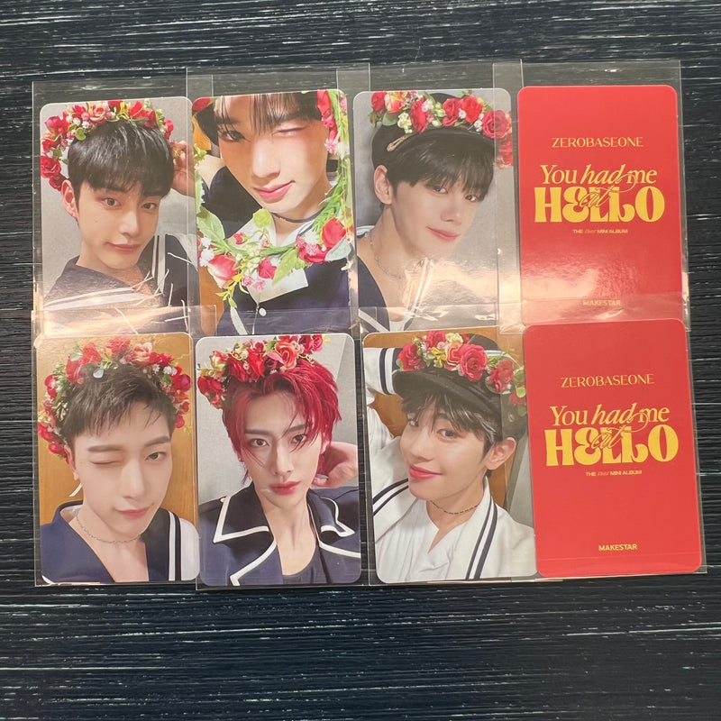 ZEROBASEONE You mad me at HELLO Digipack Makestar Pre-Order Benefit Photocard