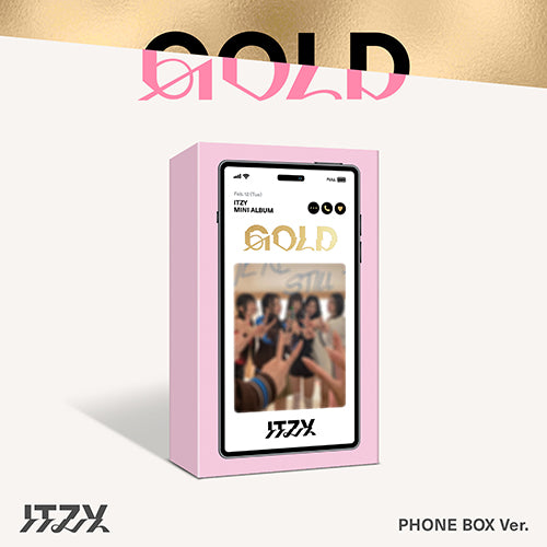 itzy gold phone box ver