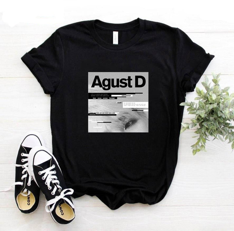 Agust D Album Cover Black T-Shirt