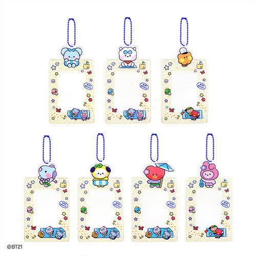 BT21 Cooky Photo Holder with Key Ring Korean Stationery