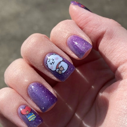 BTS BT21 Cartoon Nail Art Decal Stickers