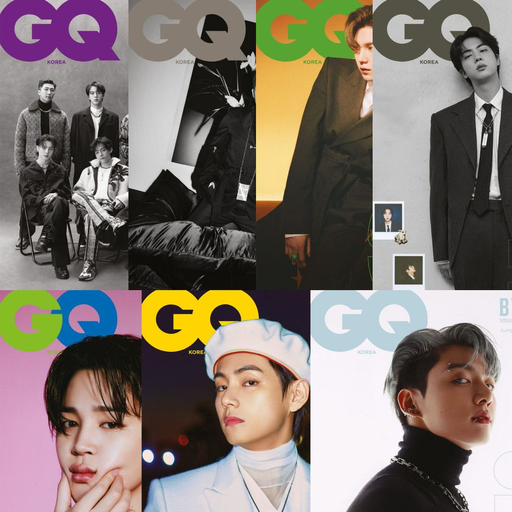 BTS simultaneously land on special January editions of 'Vogue' & 'GQ Korea'  wearing the 'Louis Vuitton' spring/summer 2022 collection