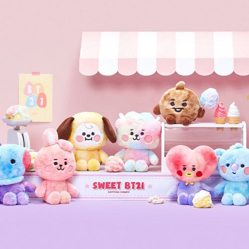 BTS BT21 Baby Cotton Candy Standing Doll - Kpop Exchange