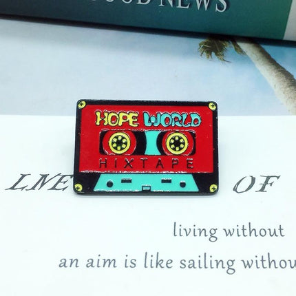 Hope World Enamel Pin