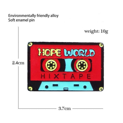 Hope World Enamel Pin