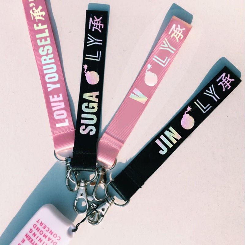 BTS Laser Lanyard Keychain (7 Types)