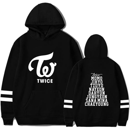 TWICE Printed Long Sleeve Hoodies