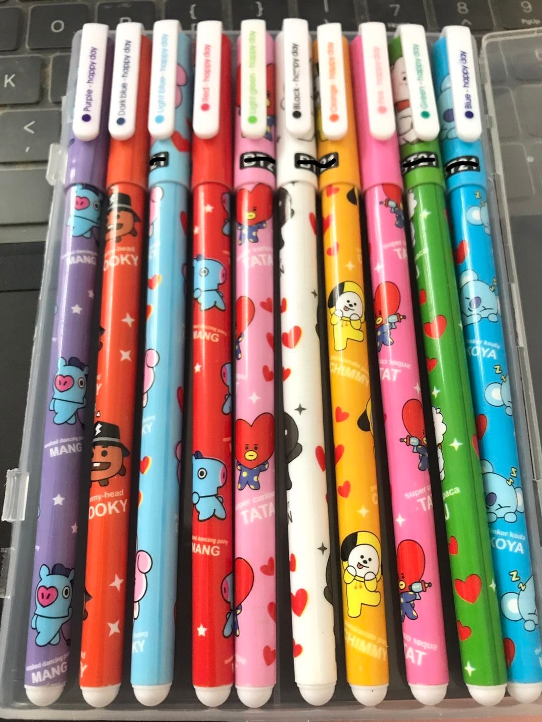 BTS BT21 Cartoon Multicolor Pen Set (10 pcs/SET) – Kpop Exchange