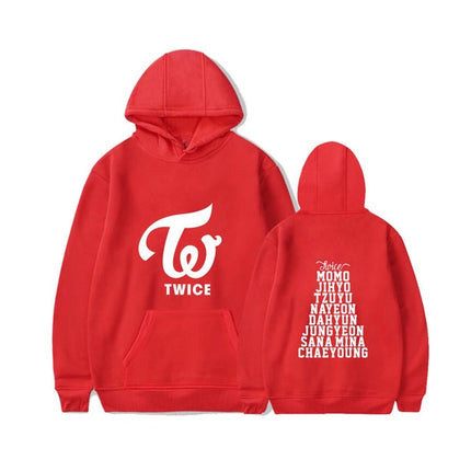 TWICE Printed Long Sleeve Hoodies