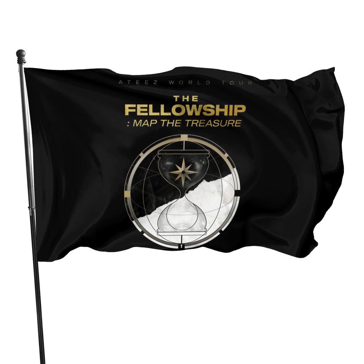 ATEEZ The Fellowship : Map The Treasure Tour Flag (2 Sizes)