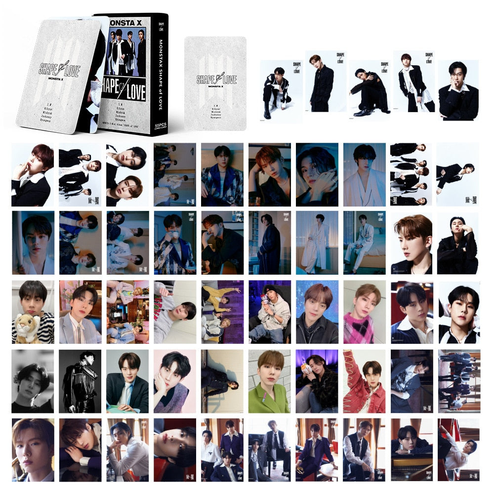 MONSTA X Shape of Love Photo Cards (55 Cards)