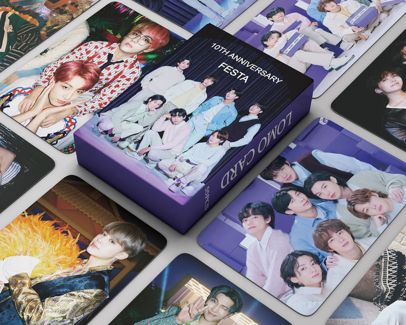 BTS 10th Anniversary Festa Photo Cards (55 Cards)