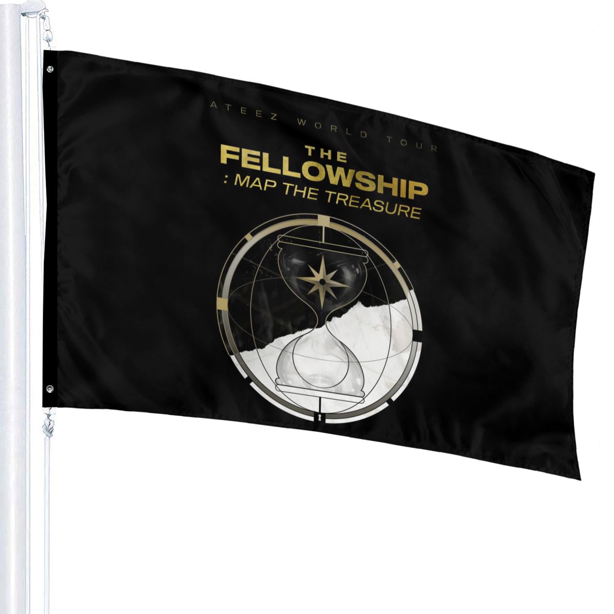 ATEEZ The Fellowship : Map The Treasure Tour Flag (2 Sizes)