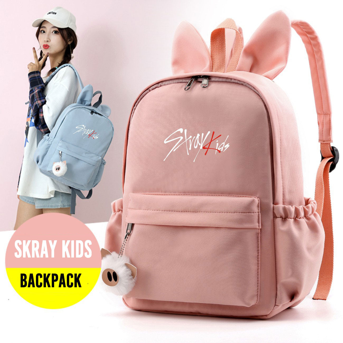 LOVEAngeler Straykids Backpack Colleage Backpck Casual Daypack Mochila Laptop Backpack Travel Backpack