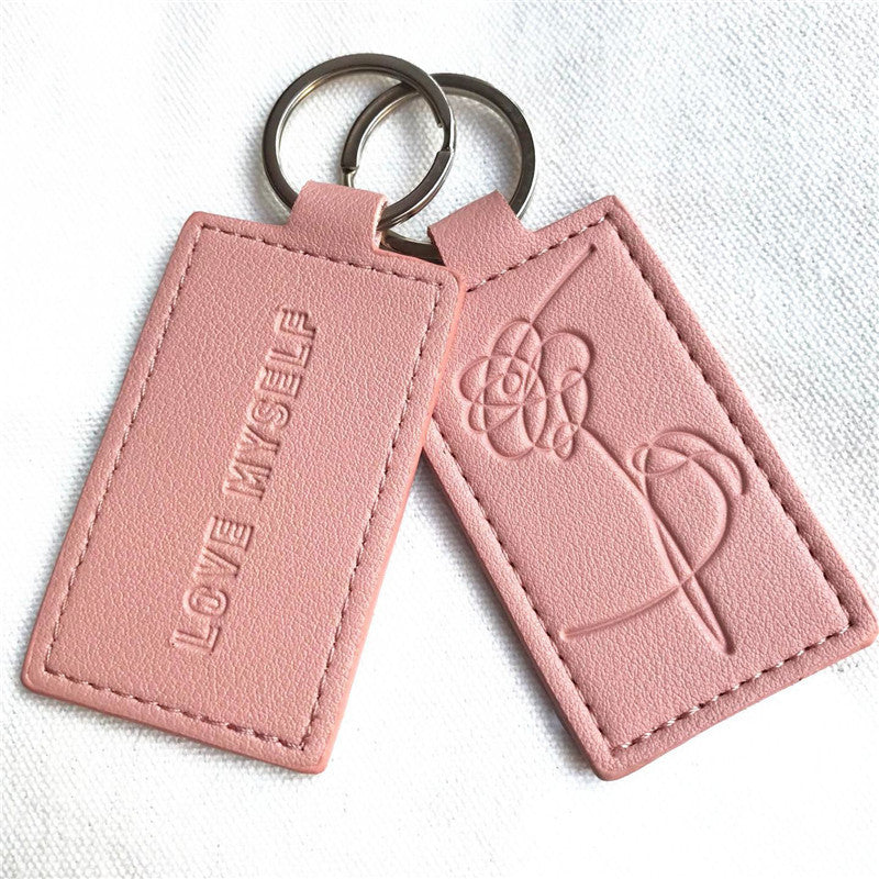 BTS Love Yourself Pink Keychain