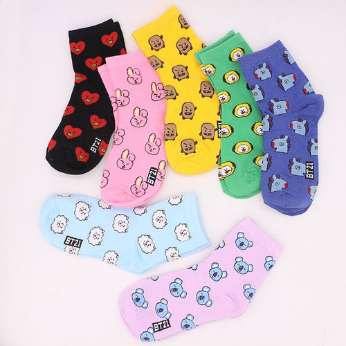 BTS BT21 Character Ankle Socks