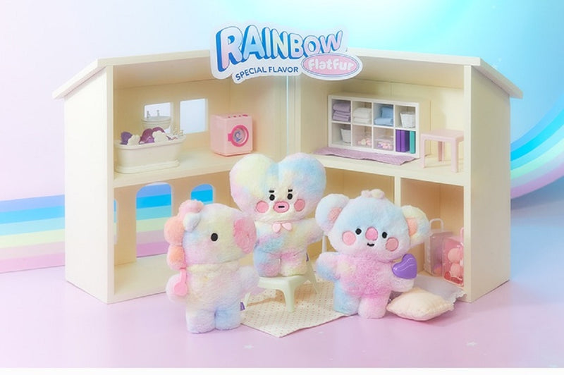 BTS BT21 Baby Rainbow Flat Fur Doll