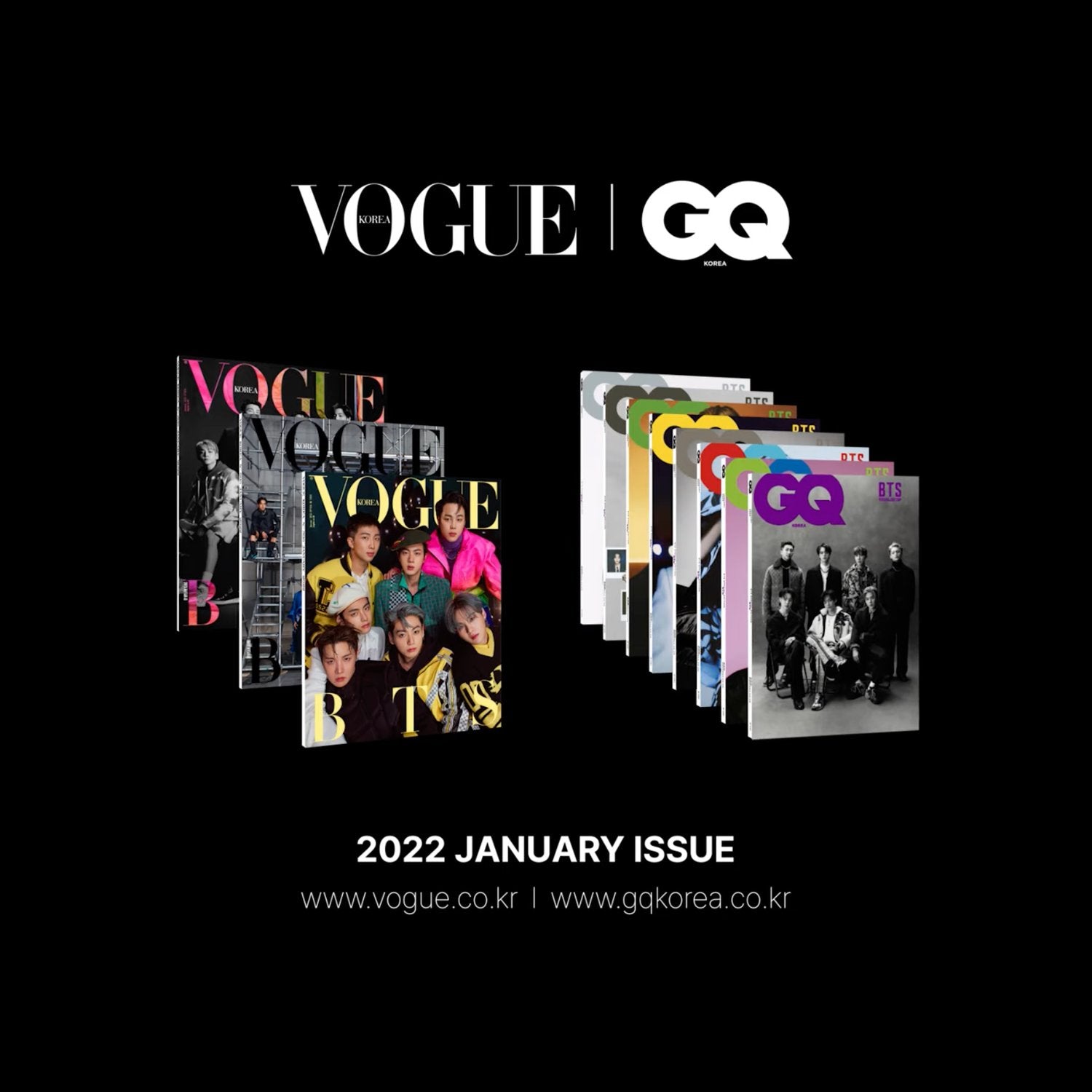 Suga in Vogue and GQ Korea x Louis Vuitton Photoshoot 